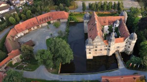 Wasserschloss Mitwitz Luftaufnahme